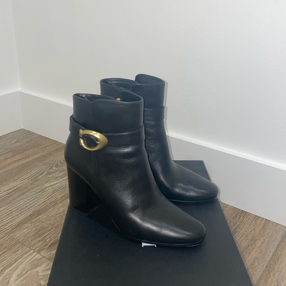Coach Delaney Signature Buckle Heel Bootie - Picture 3 of 10